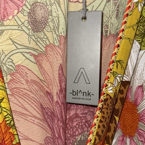 Blank dress BL^nk Floral Faux Wrap Areena Midi NWT Size Small NEW - Picture 7 of 8